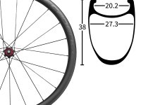 35% Off 38mm 1230g Improved 2024 Weight Carbon Clincher Wheel Set & Free Shipping Worldwide